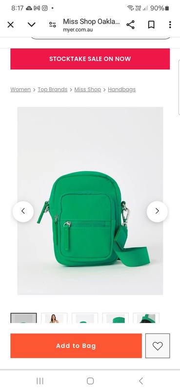 Myer miss shop bags hotsell