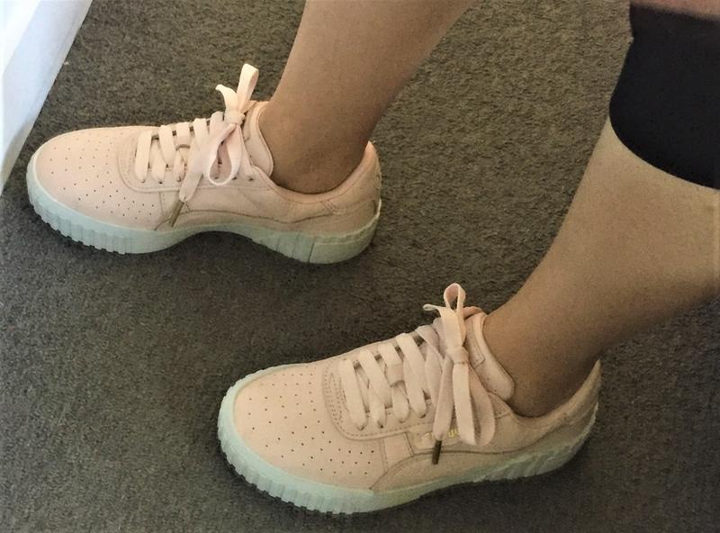 puma cali trainers cream tan