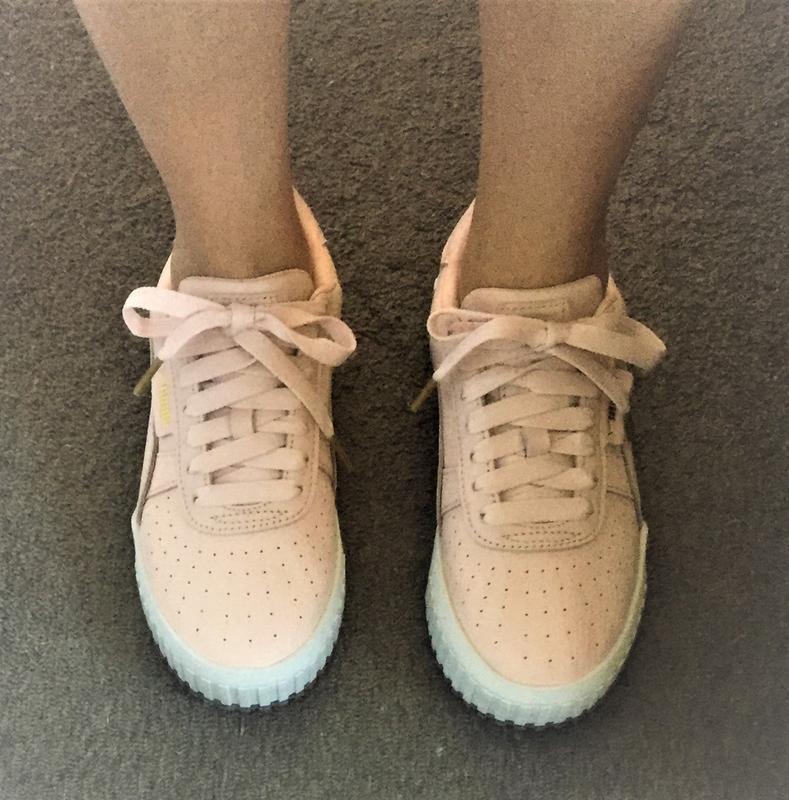 puma cali trainers cream tan