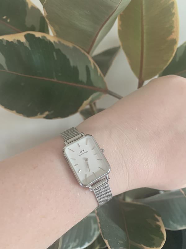 Daniel Wellington Quadro Pressed 26mm Sterling Silver Watch