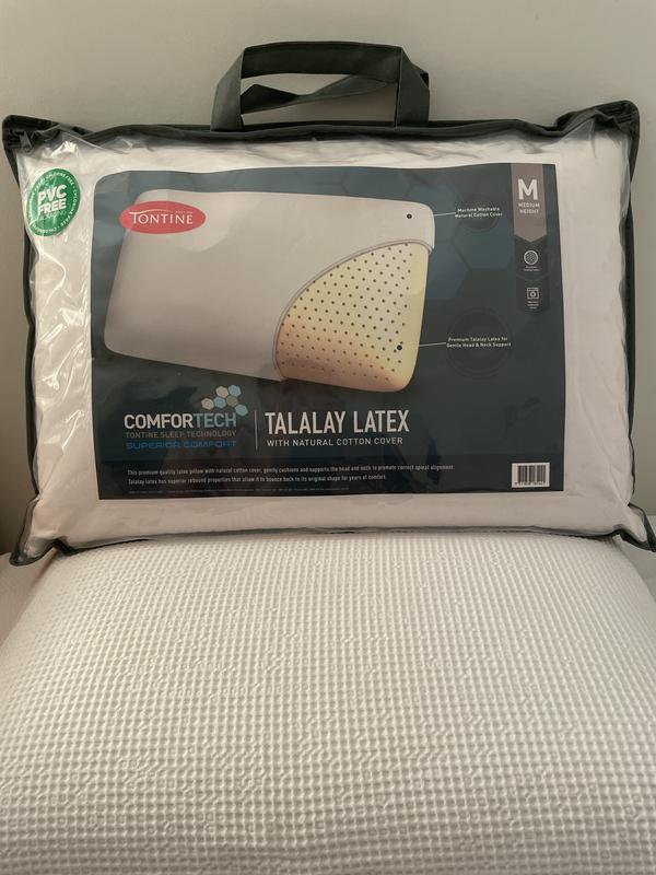 Tontine comfortech 2025 talalay latex pillow