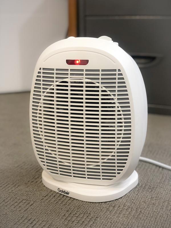 Goldair Oscillating 2400W Fan Heater White | MYER