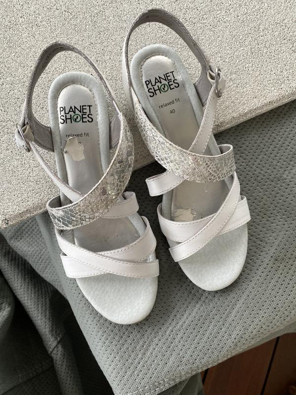 Planet Shoes Filly Leather Sandal in White MYER