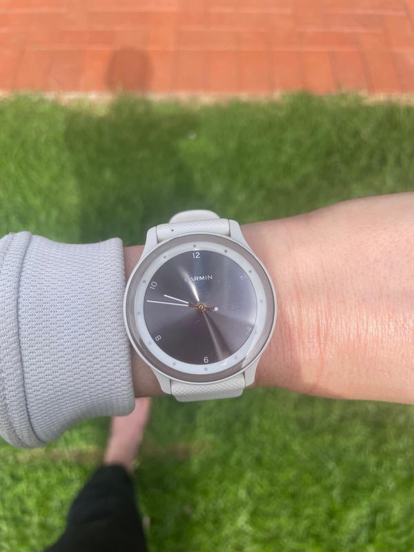 Garmin Vivomove Sport Hybrid Smartwatch in Ivory MYER