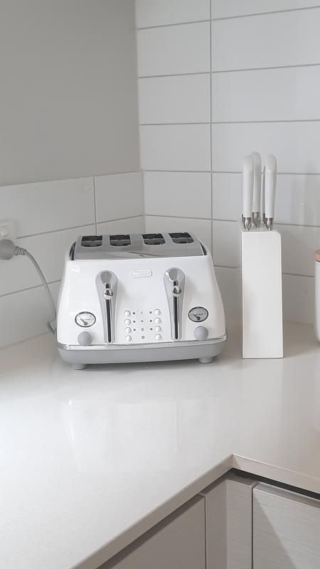 Delonghi Icona Capital 4 Slice Toaster - Sydney White