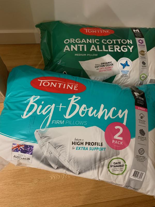 Tontine Big Bouncy High/Firm Pillow Pack MYER