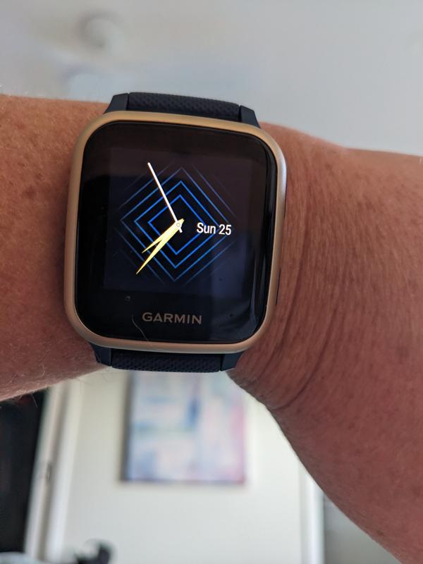 Garmin Venu Sq 'Music Edition' Smartwatch Light Gold/Navy MYER