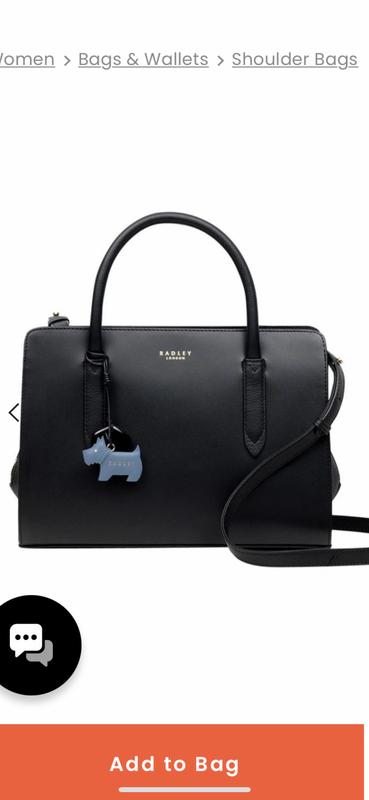 Radley black best sale bag sale