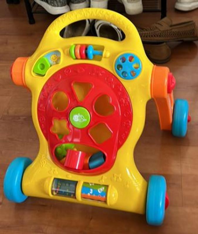 Tiny steps walker with shape sorter activities hot sale