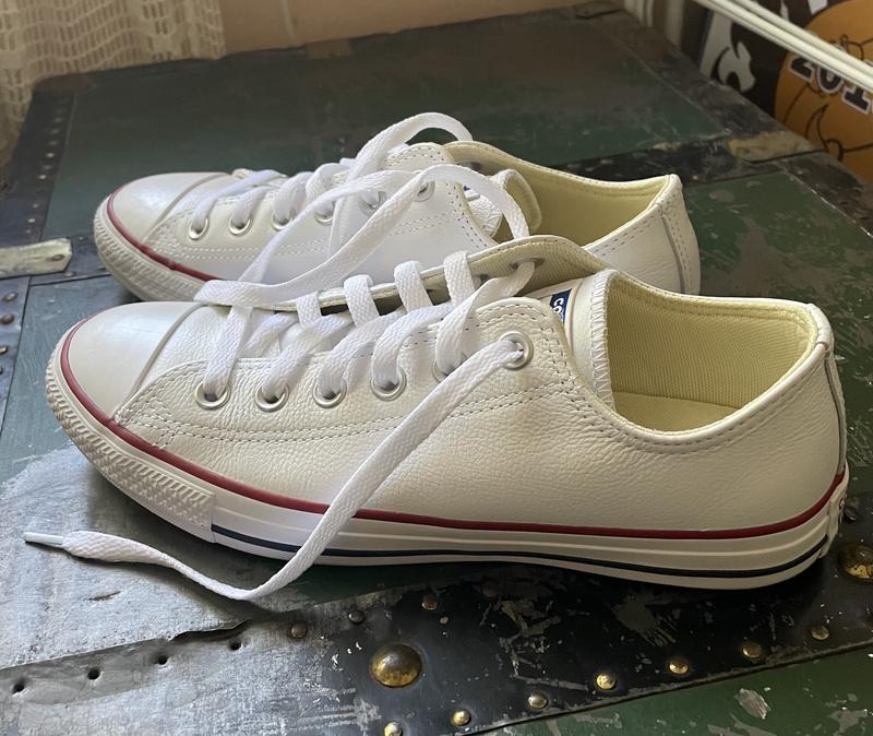 Chuck taylor all outlet star leather ox white