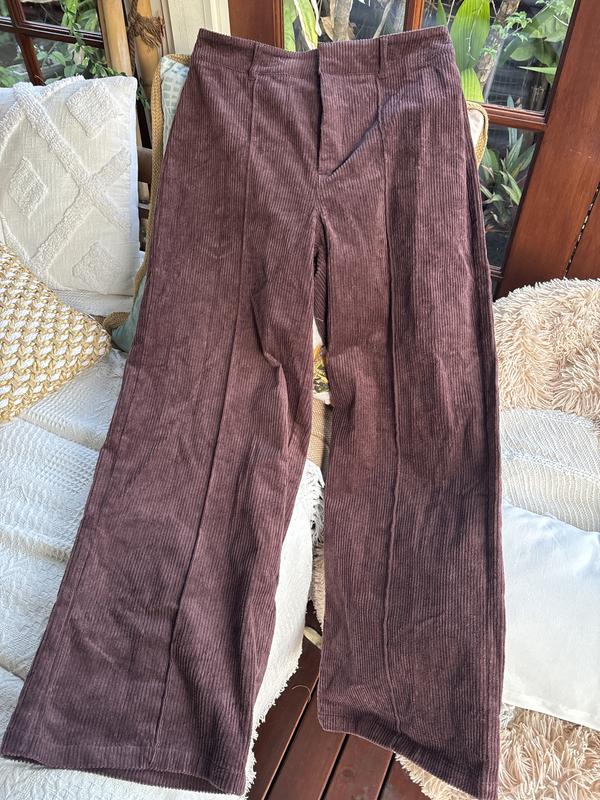 Chocolate Corduroy Pants F09018