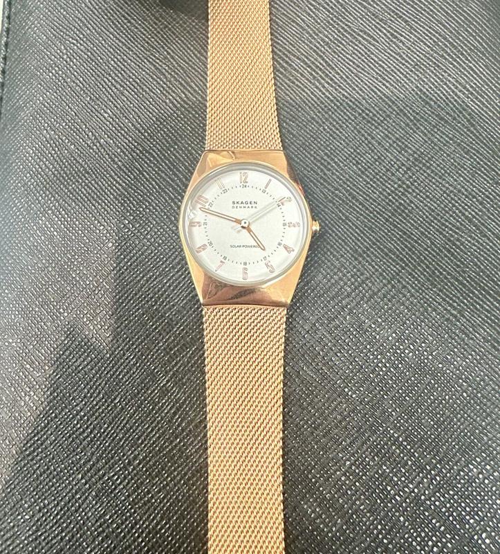 Skagen Grenen Lille Solar Powered Analogue SKW3078 Watch in Rose