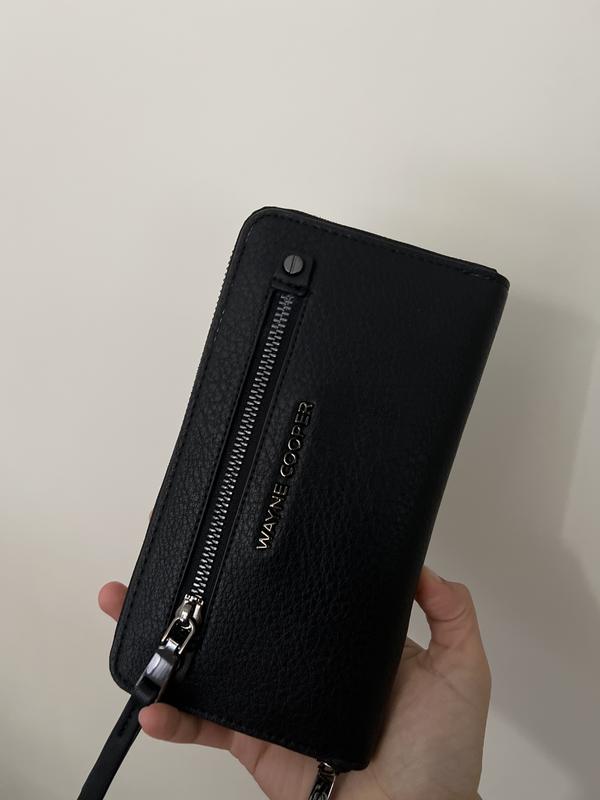 Wayne Cooper Maya Black Zip Around Wallet MYER