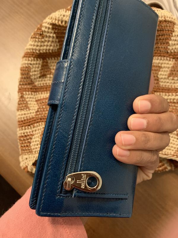 Cellini Petra Blue Trifold Wallet