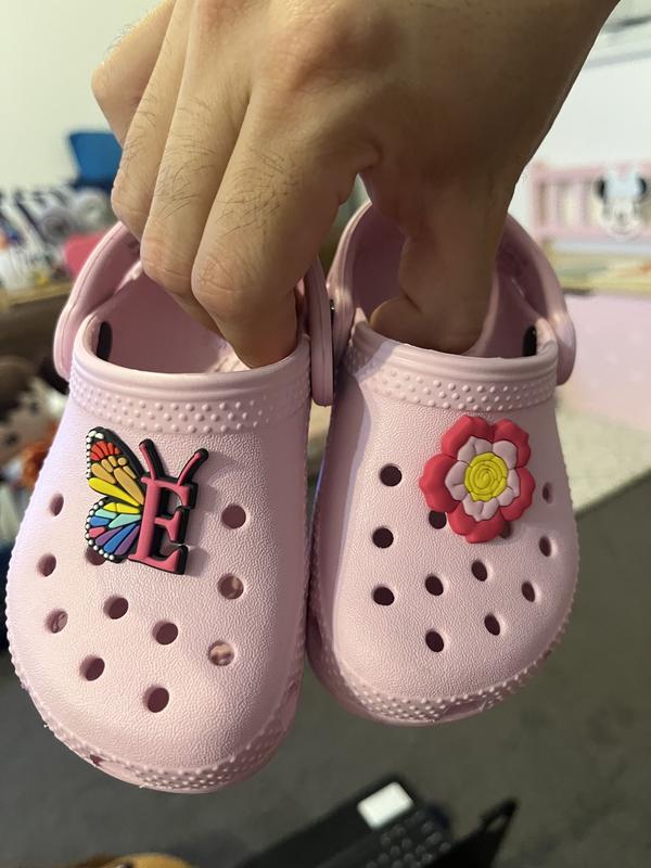 Pink top baby crocs