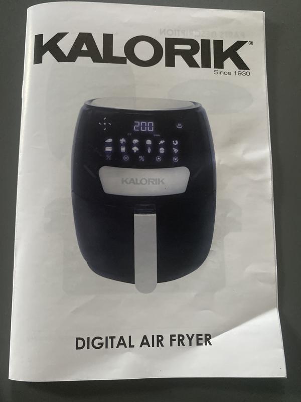 Kalorik FT50533BK 4.2 Quart Digital Touch Screen Air Fryer