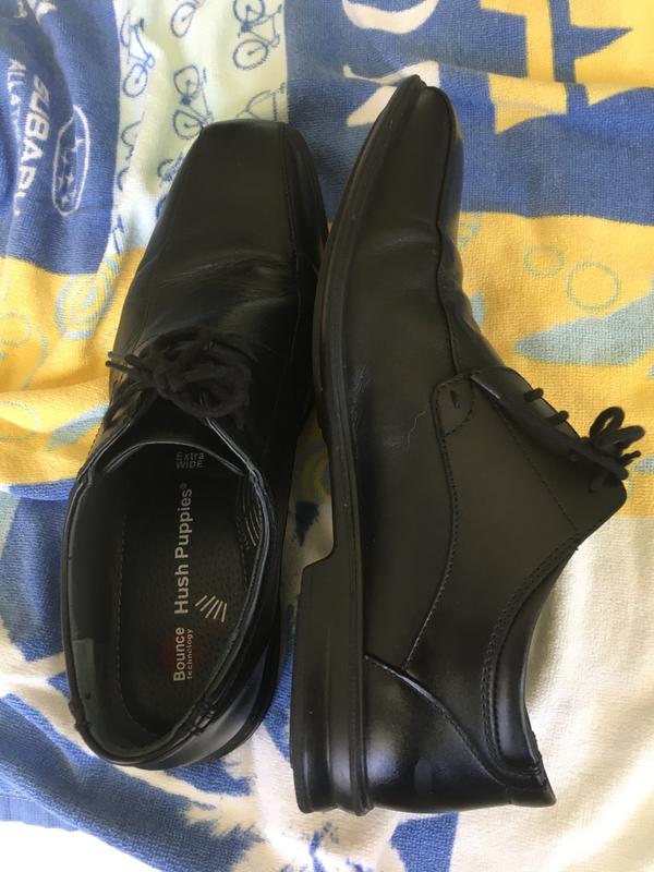 Hush Puppies Carey Leather Black Lace Up Dress Shoe MYER