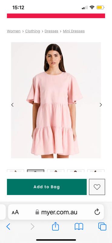 Myer best sale pink dress