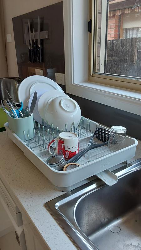 Joseph Joseph  Extend Expandable Dish Rack - Light Stone & Sage