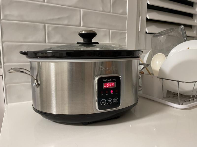 Breville The Smart Temp 6L Slow Cooker In Stainless Steel BSC420SS