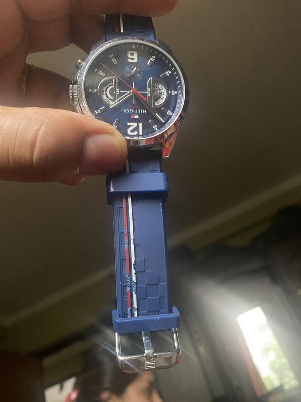 Tommy Hilfiger Multi-function Blue Silicone Men's Sport Watch