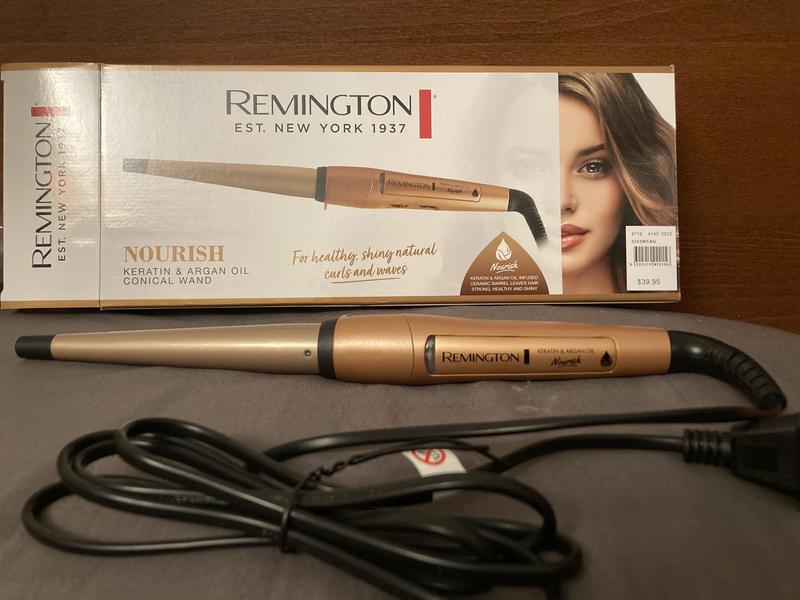 Remington Keratin Argan Oil Nourish Hair Wand Gold CI53W1AU MYER