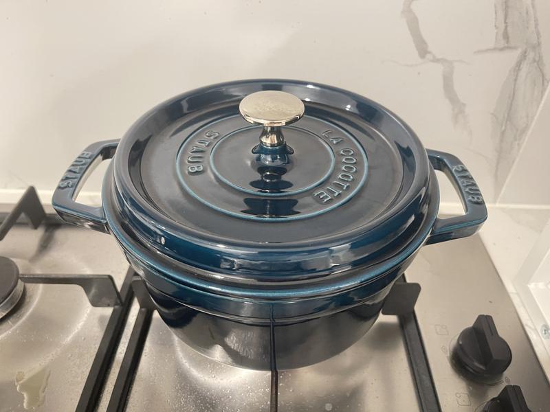 Staub Round Cocotte 20cm/2.2L In Sea Blue/Green