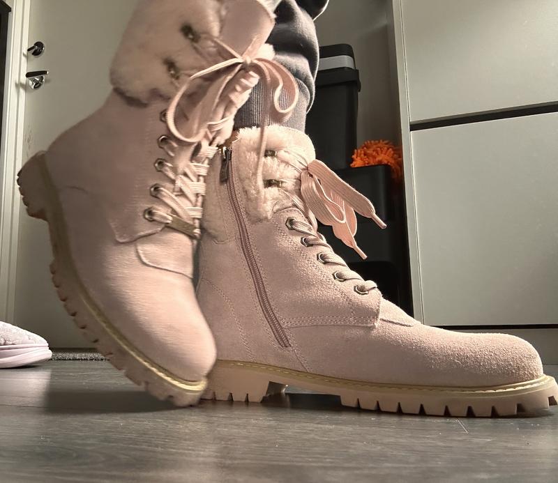 Ozwear Ugg Liliana Shearling Zip Boots in Dustypink | MYER