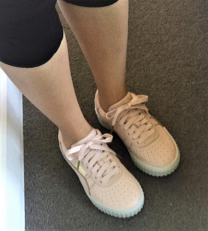 puma cali trainers cream tan