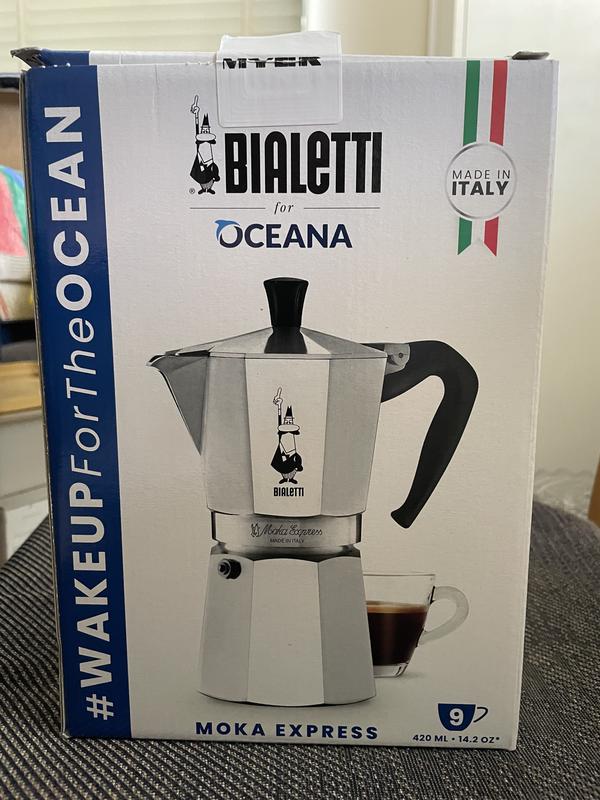 Bialetti Moka Express Stovetop Espresso Maker 9 Cup - 14.2 oz (TORN OR OPEN  BOX)
