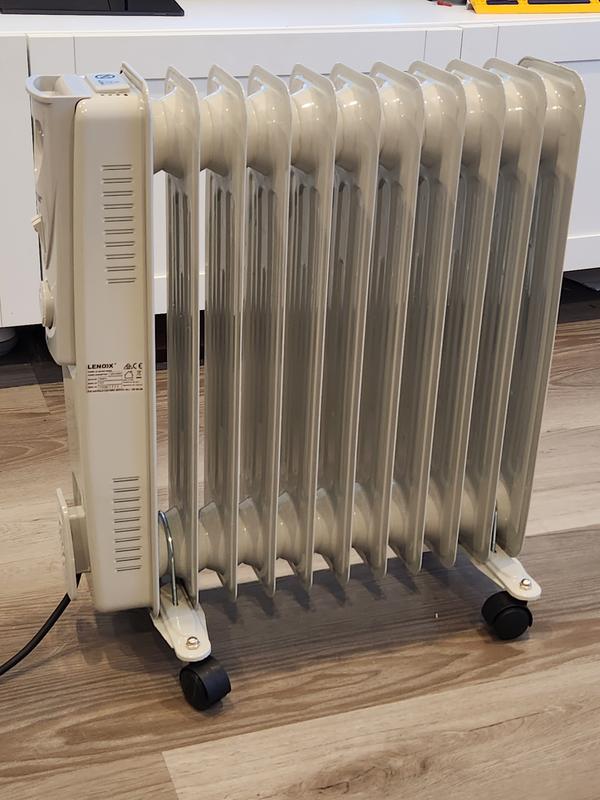 Lenoxx 11-Fin Oil Column/ Free-Standing Heater In White | MYER