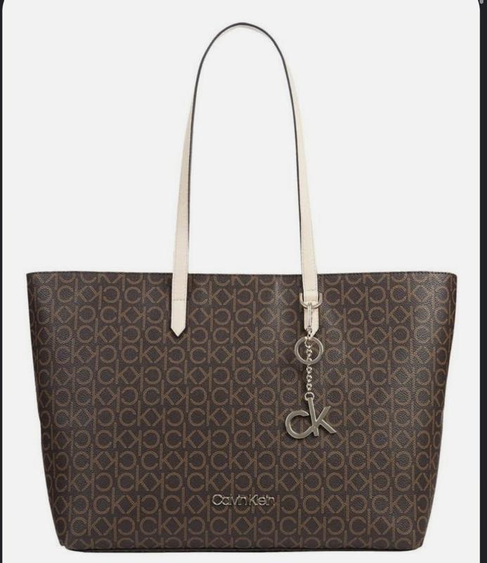 Calvin Klein Brown Double Handle Tote Bag K60K607427_0HJ | MYER