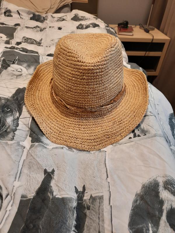 Cowboy Hat Marjo Straw Raffia - Rigon Headwear Reference : 6537