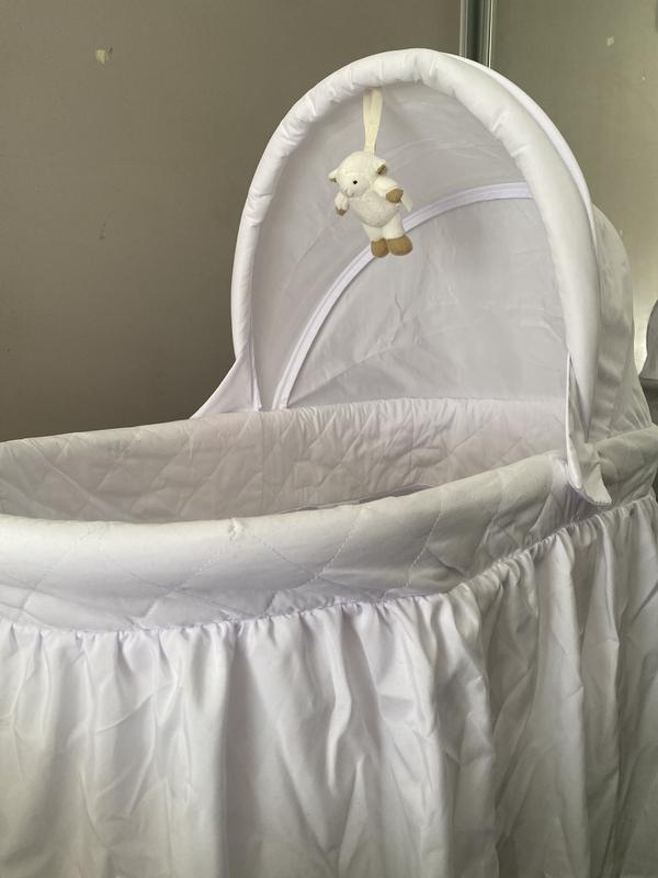 Childcare Comfortable Lullabye Bassinet with Mattress in White MYER