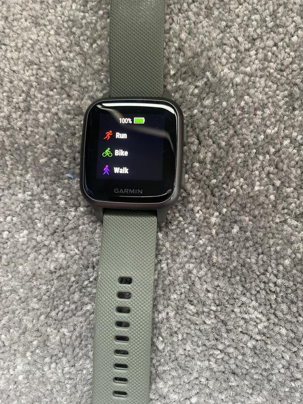 Garmin Venu Sq 'Music Edition' Smartwatch Slate/Moss | MYER