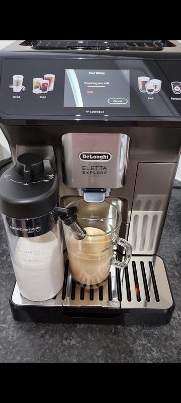 DeLonghi Eletta Explore Fully Automatic Coffee Machine - ECAM450.86.T -  Titanium - Coffee Shops