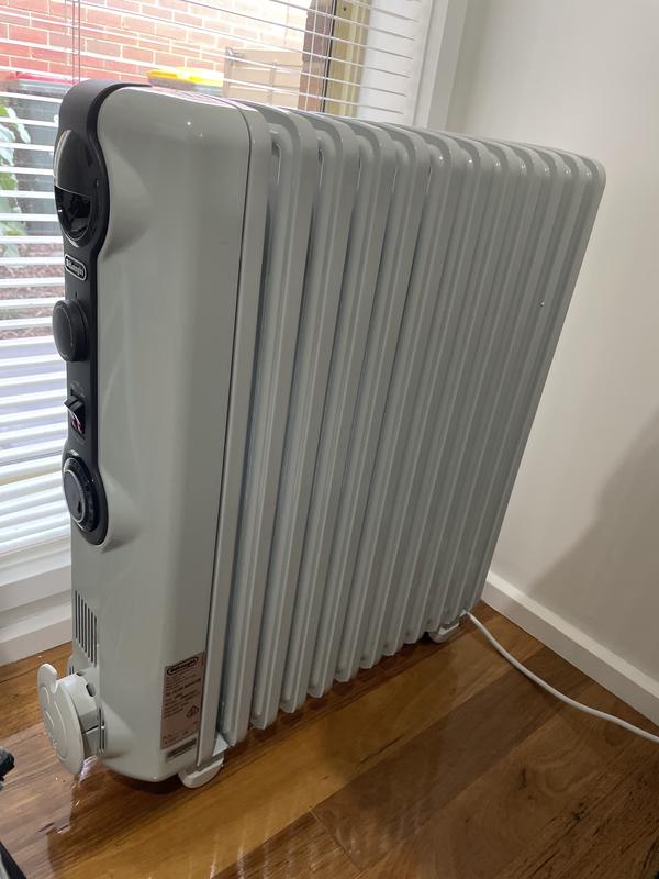 Delonghi RadiaS 2400W Oil Column Heater With Timer In White TRRS1224T | MYER