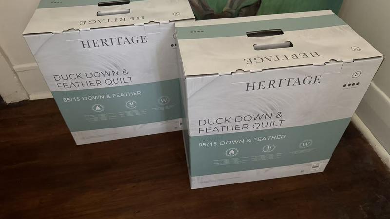 Heritage White Duck Down And Feather Quilt | MYER