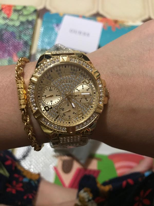 Guess Lady Frontier Gold Stainless Steel Luxury Watch W1156L2 MYER