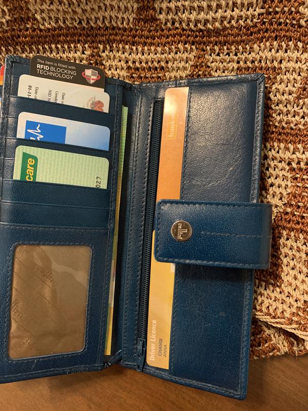 Cellini Petra Blue Trifold Wallet