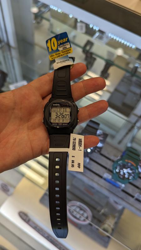 Casio W800H Digital Black Resin Watch MYER