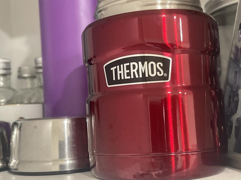 Thermos Stainless King Vacuum Insulated Food Jar 470ml in Red MYER