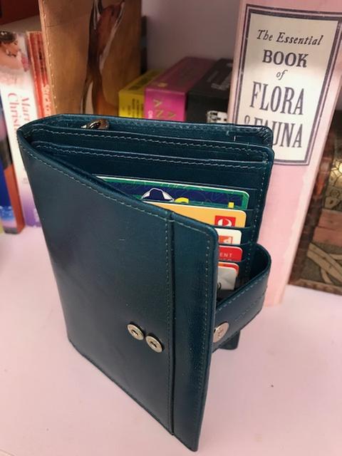 Cellini Petra Blue Trifold Wallet