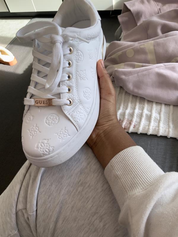 Guess Rollin White Lace Up Sneaker MYER