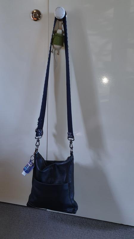 The Sak Lucia Black Zip Top Crossbody Bag MYER