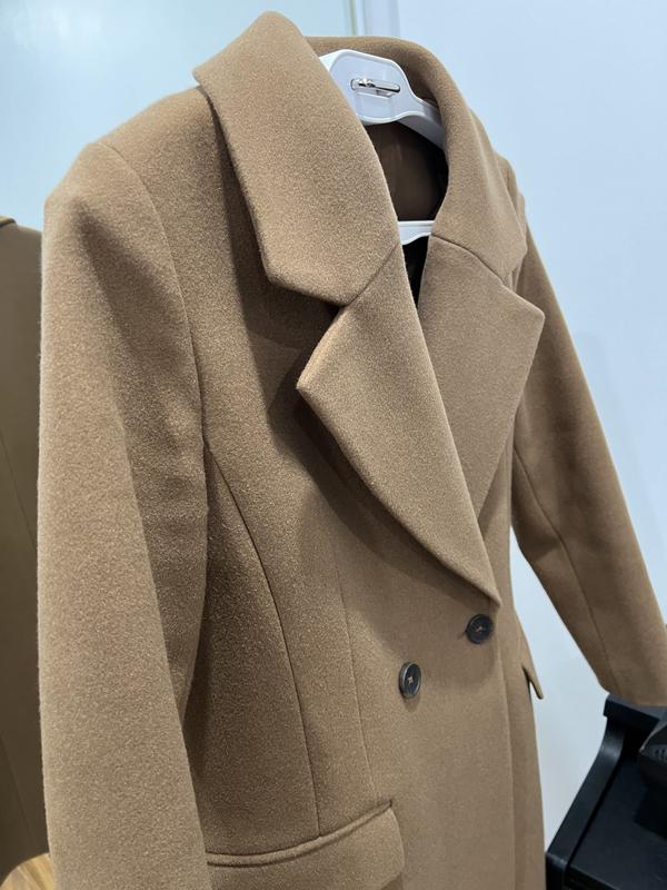 Forever New Claudia Double Breasted Coat in Camel MYER