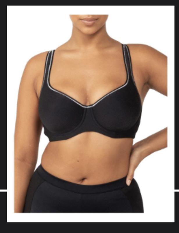 Triumph Triaction Racerback Sports Bra - Black - Curvy Bras