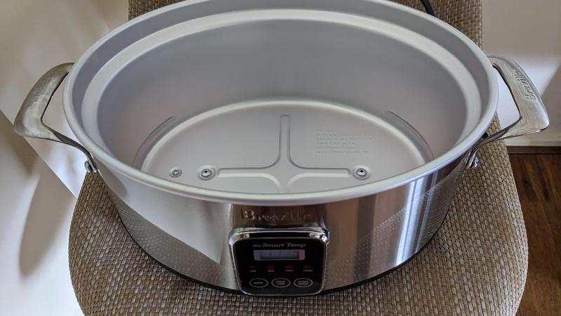 Breville The Smart Temp 6L Slow Cooker In Stainless Steel BSC420SS