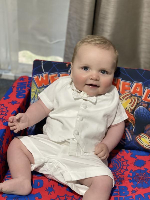 Baby boy baptism cheap outfit myer