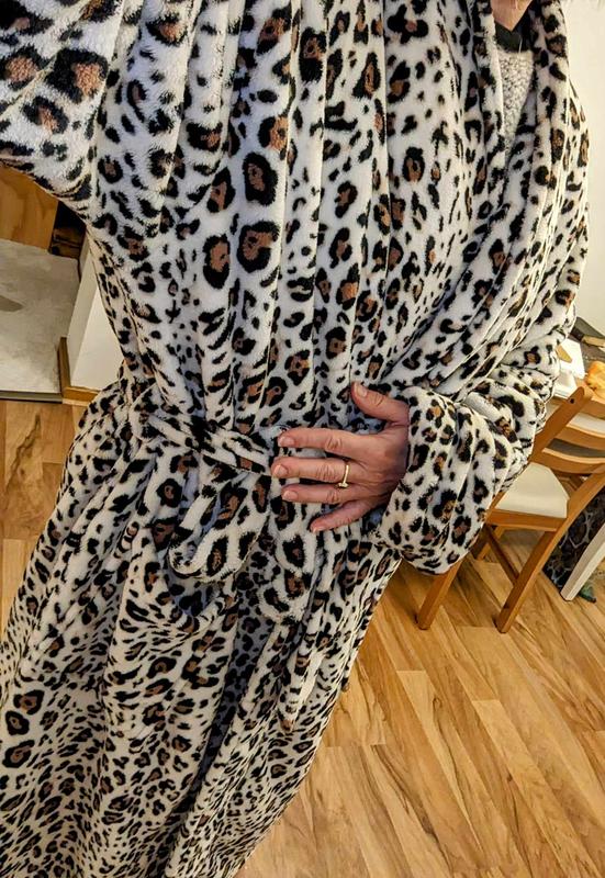 Leopard on sale dressing gown